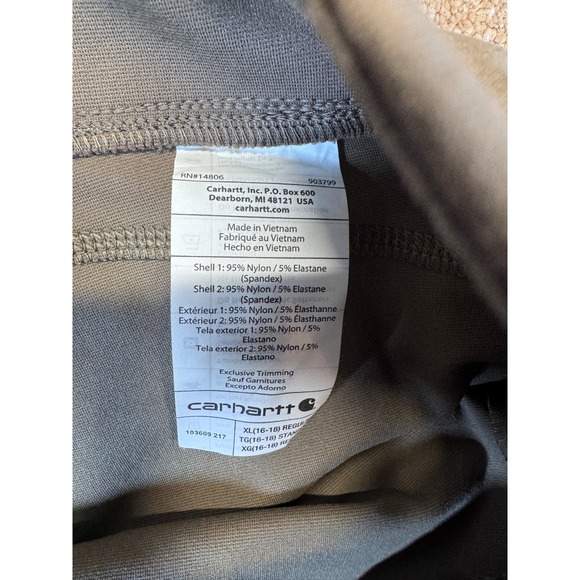 Carhartt Women's Size XL Fited Leggings Pockets - Picture 9 of 12